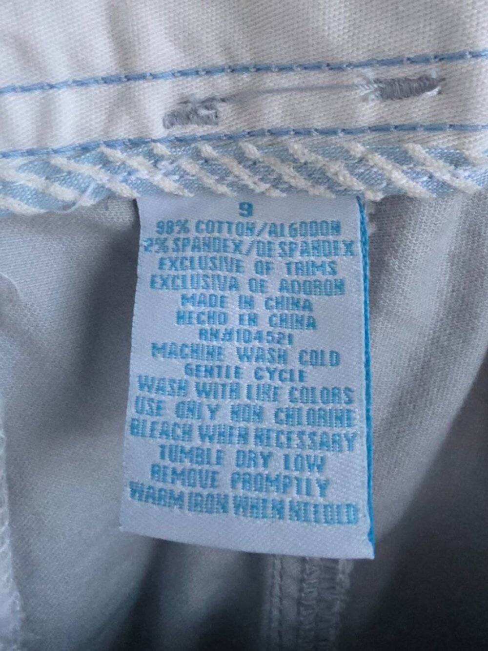 Y2K NWT What You're Made of Low Rise Blue grey Capri pants - Picture 6 of 8